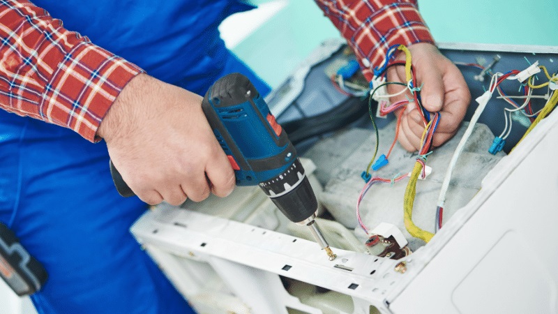 Karasu Fondital Fondital çamaşır makinesi kart tamiri – Su almama arızası orijinal parça ile giderildi. - Teknik servis örneği